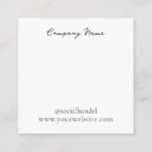 Amethist Oorbel Sieraden Display Kaart (Achterkant)