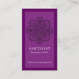 Amethist-Ornament Visitekaartje