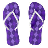 Amethist Paarse Argyle Teenslippers (Voetbed)