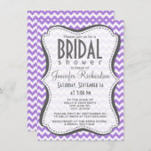 Amethist Paarse Chevron Kaart (Voorkant / Achterkant)