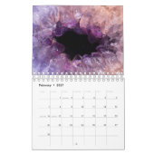 Amethist Paarse edelsteen kristal esthetisch Kalender (Feb 2027)