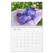 Amethist Paarse edelsteen kristal esthetisch Kalender (Mar 2027)