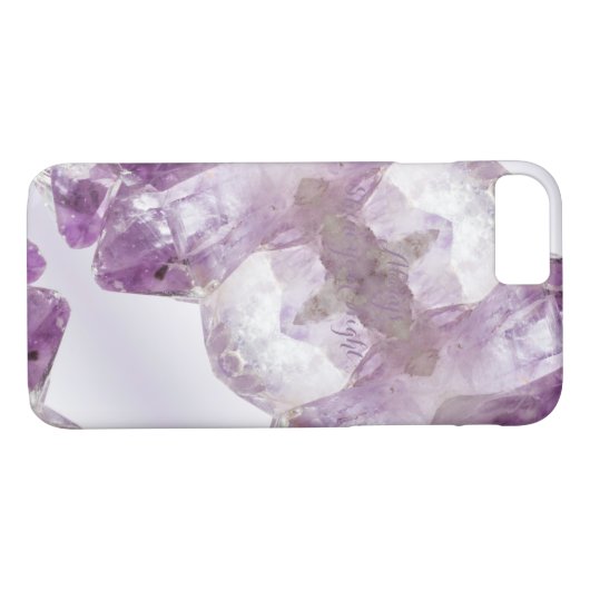 Amethist Paarse edelsteen kristallijn kwarts Case-Mate iPhone Case (Achterkant (Horizontaal))