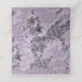 Amethist paarse geode marmer bruiloft gevouwen esc plaatskaartje (Binnenkant ongevouwen)