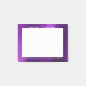 Amethist Paarse Plum Kantoor Aangepast gepersonali Post-it® Notes (Voorkant)