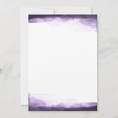 Amethist Paarse Plum Modern Chic Sweet 16 Party Kaart (Achterkant)