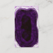 Amethist Paarse & Silver Geode bruiloft details Informatiekaartje (Achterkant)