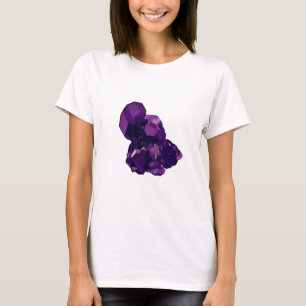 Amethist Paarse Stone Art Basic T-shirt
