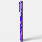 Amethist Paarse Violet Kleurrijk Abstract Marmer Case-Mate iPhone Case (Achterkant / Links)
