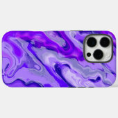 Amethist Paarse Violet Kleurrijk Abstract Marmer Case-Mate iPhone Case (Achterkant (horizontaal))