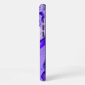 Amethist Paarse Violet Kleurrijk Abstract Marmer iPhone Hoesje (Linkerkant)