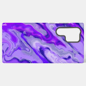 Amethist Paarse Violet Kleurrijk Abstract Marmer Samsung Galaxy Hoesje (Achterkant horizontaal)