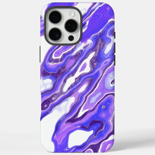 Amethist Paarse Violet Kleurrijke Abstracte Marmer Case-Mate iPhone Case (Achterkant)