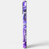 Amethist Paarse Violet Kleurrijke Abstracte Marmer Case-Mate iPhone Case (Achterkant / Links)