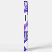 Amethist Paarse Violet Kleurrijke Abstracte Marmer Case-Mate iPhone Case (Achterkant / Rechts)
