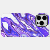 Amethist Paarse Violet Kleurrijke Abstracte Marmer Case-Mate iPhone Case (Achterkant (horizontaal))
