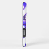 Amethist Paarse Violet Kleurrijke Abstracte Marmer iPhone Hoesje (Rechterkant)