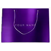 Amethist Paarse witte pruim minimale gunst cadeau  Groot Cadeauzakje (Voorkant)