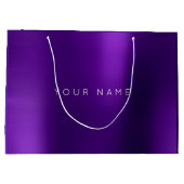 Amethist Paarse witte pruim minimale gunst cadeau Groot Cadeauzakje (Achterkant)