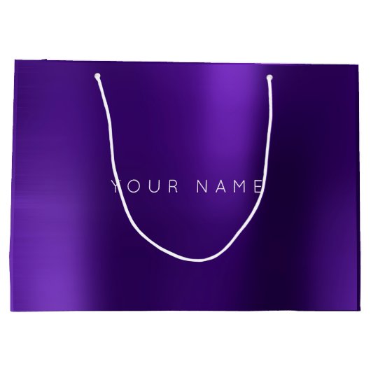 Amethist Paarse witte pruim minimale gunst cadeau  Groot Cadeauzakje (Achterkant)