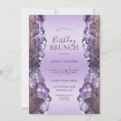 Amethist Quartz verjaardagsbrunch Kaart (Voorkant)