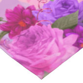 Amethist Raspberry Bloemen Bruiloft Tafelkleed (Gekanteld)