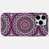 Amethist Roze Kaleidoscoop Mandala Patroon Case-Mate iPhone Case (Achterkant (horizontaal))