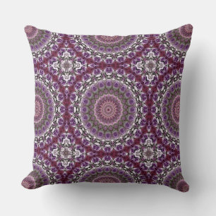 Amethist Roze Kaleidoscoop Mandala Patroon Kussen