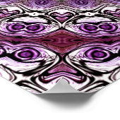 Amethist Roze Kaleidoscoop Mandala Patroon Poster (Hoek)