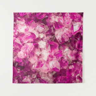 Amethist roze kristal naadloze textuur. wandkleed
