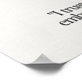 Amethist Stone Crystal Betekenis Kaart Poster (Hoek)