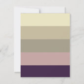 Amethist Storm Stripes gepersonaliseerd Notitiekaartje (Achterkant)