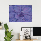 Amethist Succulent Print | Paarse Botanische Kunst (Thuiskantoor)