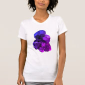Amethist vector kunst Vrouwen Fitted T-Shirt (Voorkant)