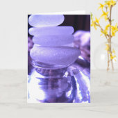 Amethist-Wenskaart Kaart (Gele Bloem)