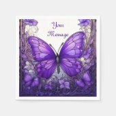 Amethist Wings Papieren servetten, Standaard Cockt Servet (Voorkant)
