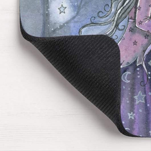 Amethist Witch Gothic Halloween Art Muismat (Hoek)