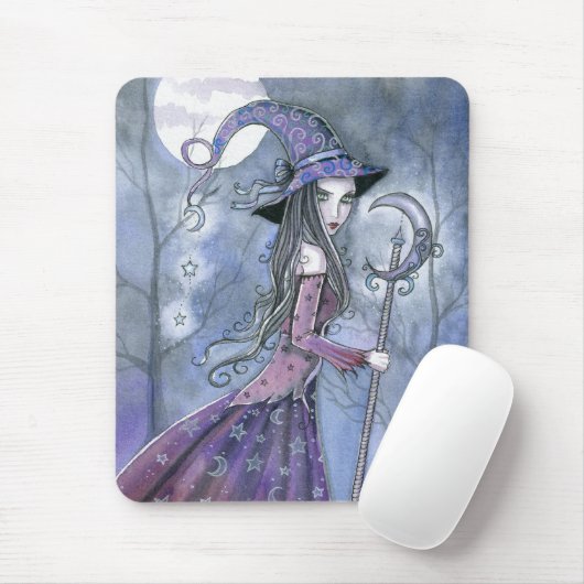 Amethist Witch Gothic Halloween Art Muismat (Met muis)