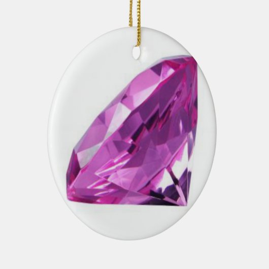 Amethyst 01, februari, Birthstone Keramisch Ornament (Rechts)