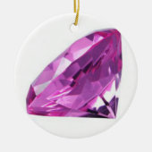 Amethyst 01, februari, Birthstone Keramisch Ornament (Voorkant)