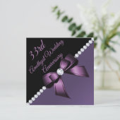 Amethyst 33ste bruiloft Jubileum Kaart (Staand voorkant)