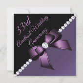 Amethyst 33ste bruiloft Jubileum Kaart (Voorkant)