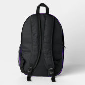 Amethyst Abstract Bedrukte Rugzak (Achterkant)