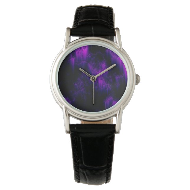 Amethyst Abstract Horloge (Voorkant)
