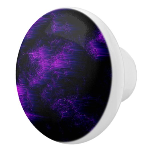 Amethyst Abstract Keramische Knop (Rechts)