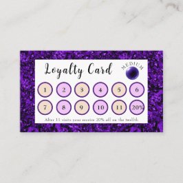 Amethyst & Amethyst Crystal Ball Loyalty Kaart