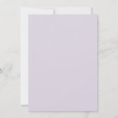 Amethyst Anemone Bloemblad Bruiloft Kaart (Achterkant)