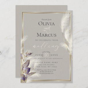 Amethyst Anthurium en Veathery Pampas Grass Kaart