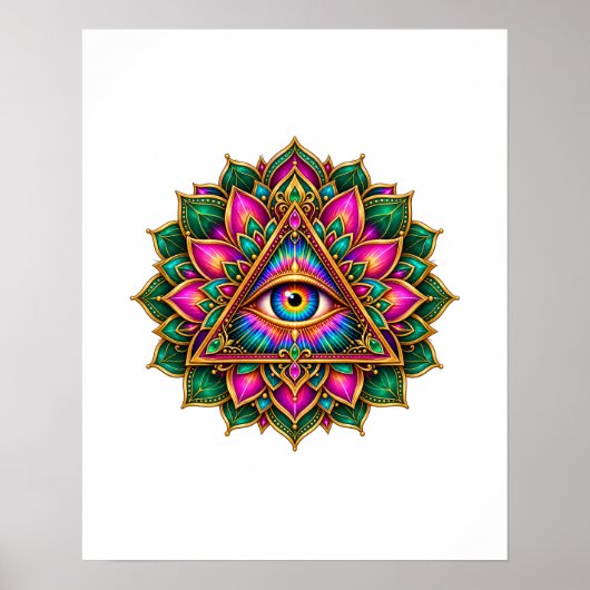 Amethyst Bloom Eye Poster (Voorkant)