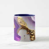 Amethyst & Blush Marble with Liquid Gold Mok (Midden)